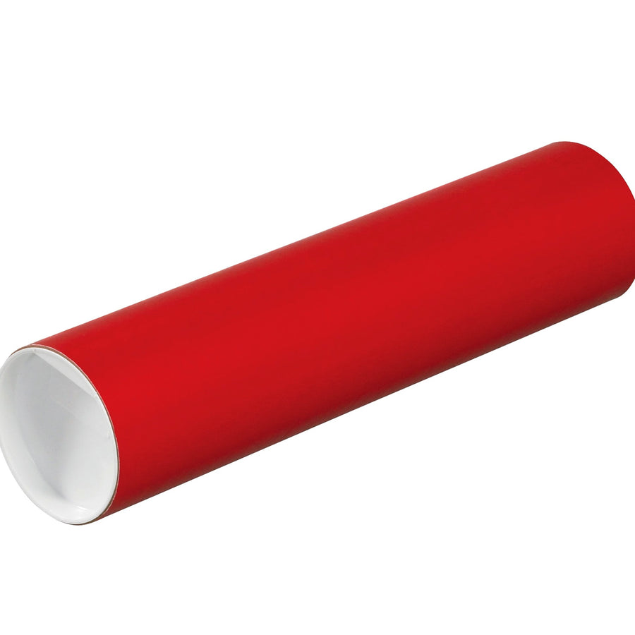 3x12 Red Spiral Wound Mailing Tubes 24-Pack P3012R