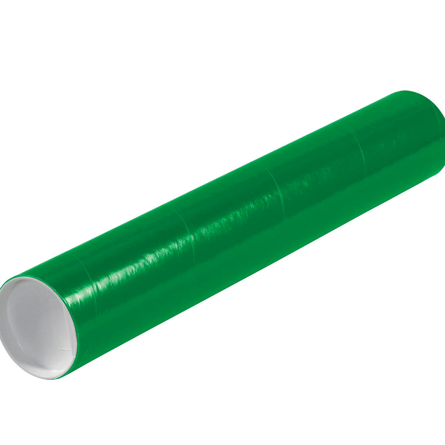 3x18 Green Spiral Wound Mailing Tubes 24/Case P3018G