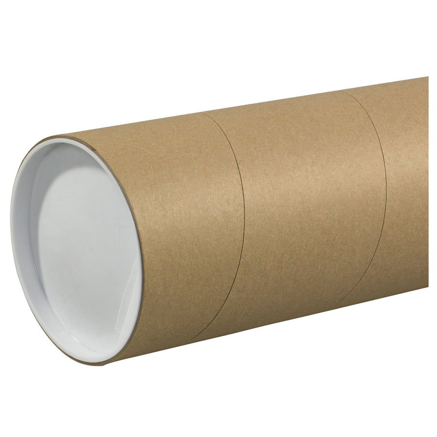 5x24 Kraft Spiral Wound Heavy-Duty Jumbo Mailing Tubes 15/Case P5024KHD