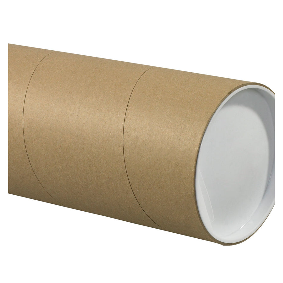 Poster & Print Mailing Tubes | 5 x 30 in Kraft Spiral Wound Heavy-Duty Jumbo, 15/Case P5030KHD