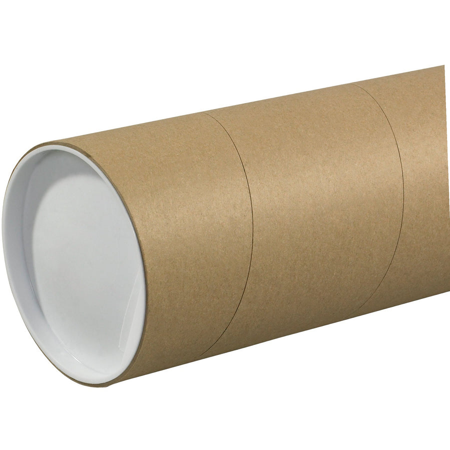 5x36 Kraft Spiral Wound Heavy-Duty Mailing Tubes 15/Case P5036KHD
