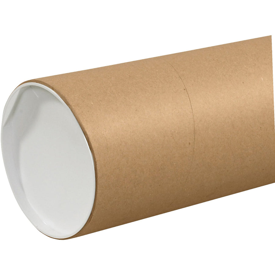 6x24 Kraft Spiral Wound Heavy-Duty Jumbo Mailing Tubes 10/Case P6024KHD
