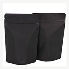 7x11.5x4 Black Matte Stand-Up Barrier Pouches 500/Case P71154S