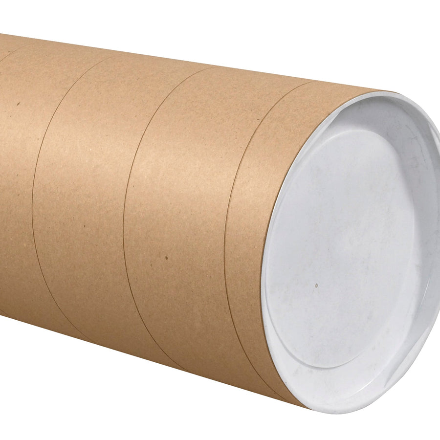Poster & Print Mailing Tubes | 8 x 36 in Kraft Spiral Wound Heavy-Duty Jumbo, 10/Case P8036KHD