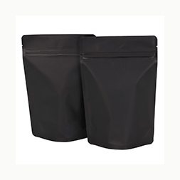 9x13.5x4.75 Black Matte Stand-Up Barrier Pouches 500/Case