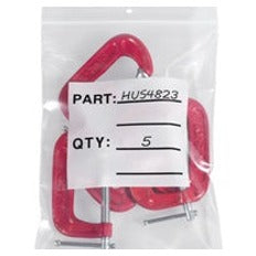3x5 4 Mil Parts Bags with Hang Holes White Block 1000/Case PB12003 - alias listing