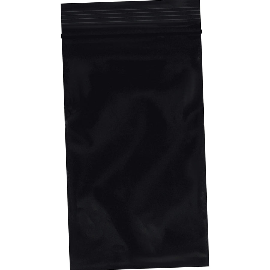 3x5 2 Mil Black Reclosable Poly Bags 1000/Case PB3550BK - alias listing