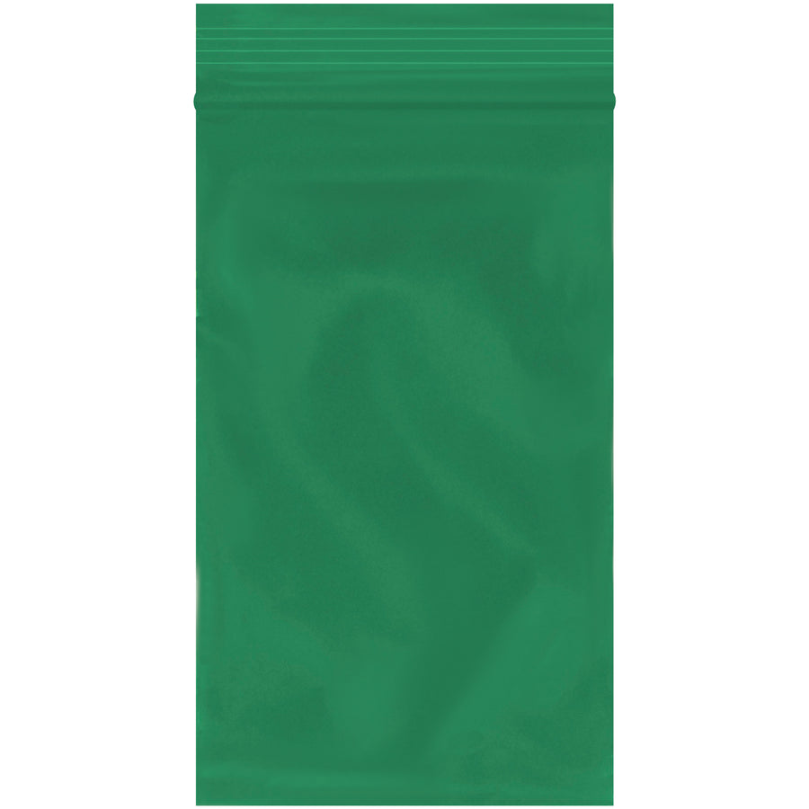 Organize and protect inventory with these vibrant 3x5 green reclosable poly bags. Featuring 2 mil polyethylene construction with a secure zipper seal, these resealable bags keep products free from dirt and moisture while remaining FDA and USDA compliant. Ships as a case of 1000 for maximum cost efficiency.