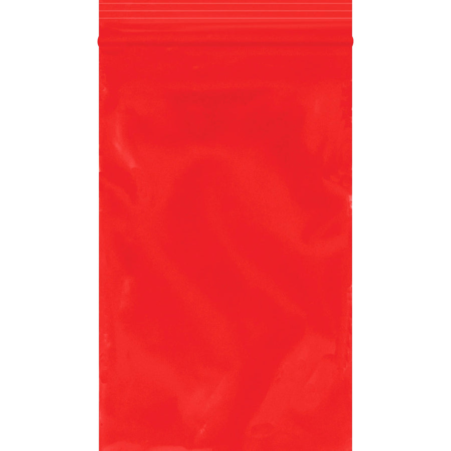 3x5 2 Mil Red Reclosable Poly Bags 1000/Case PB3550R - alias listing