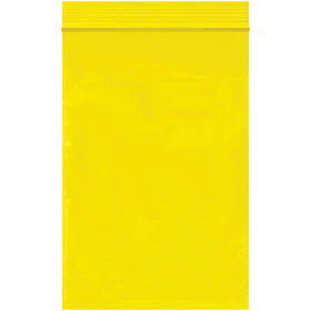 Brightly colored 4x6 yellow reclosable poly bags engineered for industrial storage and inventory organization. 2 mil polyethylene construction with durable ziplock seal keeps products protected from dirt and moisture. Case of 1,000 reusable bags–FDA and USDA compliant for food-safe applications.
