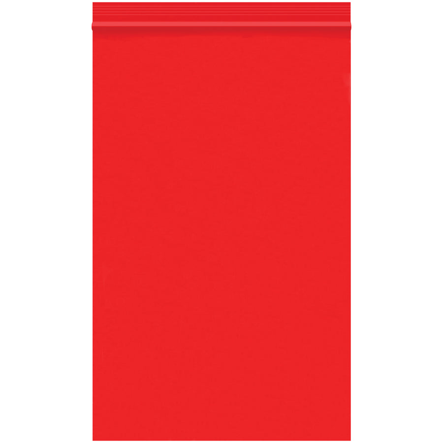Bright red 2 mil reclosable poly bags in 5x8 size keep products, parts, and inventory protected from dirt and moisture while maintaining color-coded organization. FDA and USDA compliant, reusable ziplock design sold by the case of 1000. Perfect for industrial storage, shipping compliance, and cost-efficient inventory management.