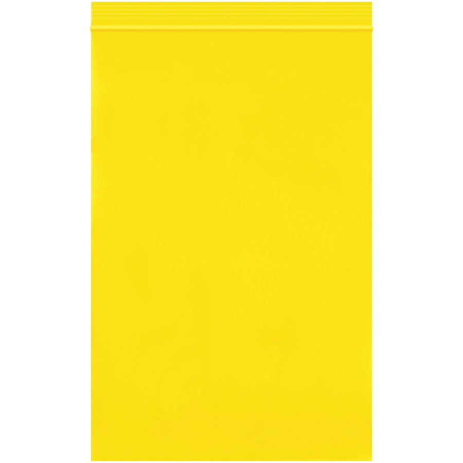 6x9" Yellow Reclosable Poly Bags 2 Mil - 1000/Case