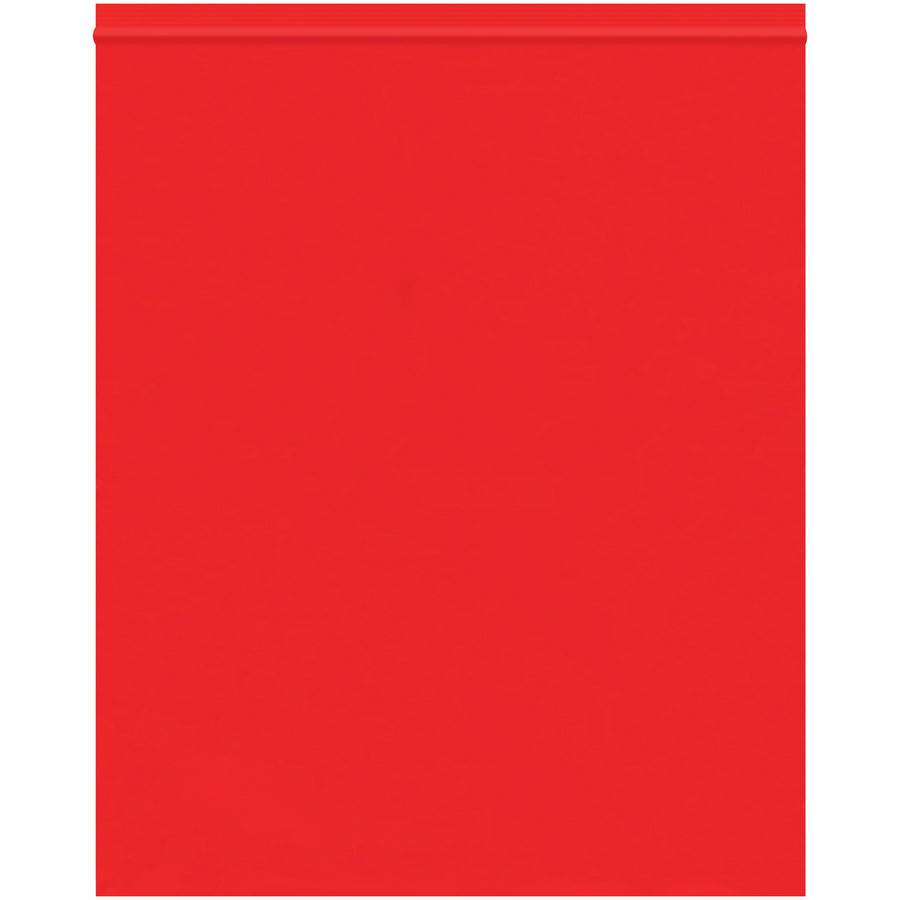 10x12" 2 Mil Red Reclosable Poly Bags - Case of 1000