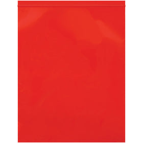 12 x 15" 2 Mil Red Reclosable Poly Bags - Case of 1000