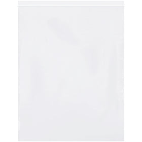 12x15" 2 Mil White Reclosable Poly Bags - Case of 1000