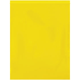 12x15" 2 Mil Yellow Reclosable Poly Bags - Case of 1000