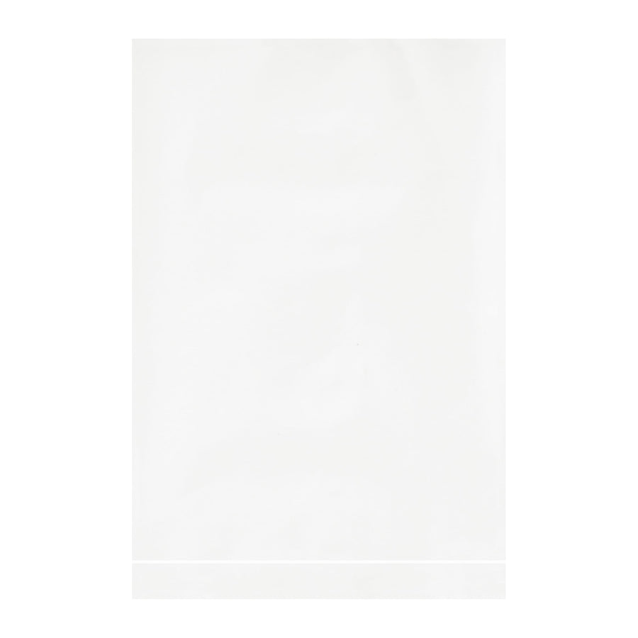 4 x 6" 2 Mil White Flat Poly Bags - Light/Medium Duty, 100/Case