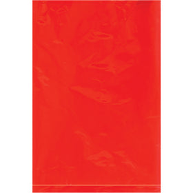 6x9" 2 Mil Red Flat Poly Bags - 1000 Pack | Storage
