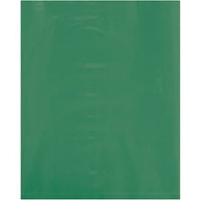 8 x 10" 2 Mil Green Flat Poly Bags - Light/Medium Duty, 100/Case