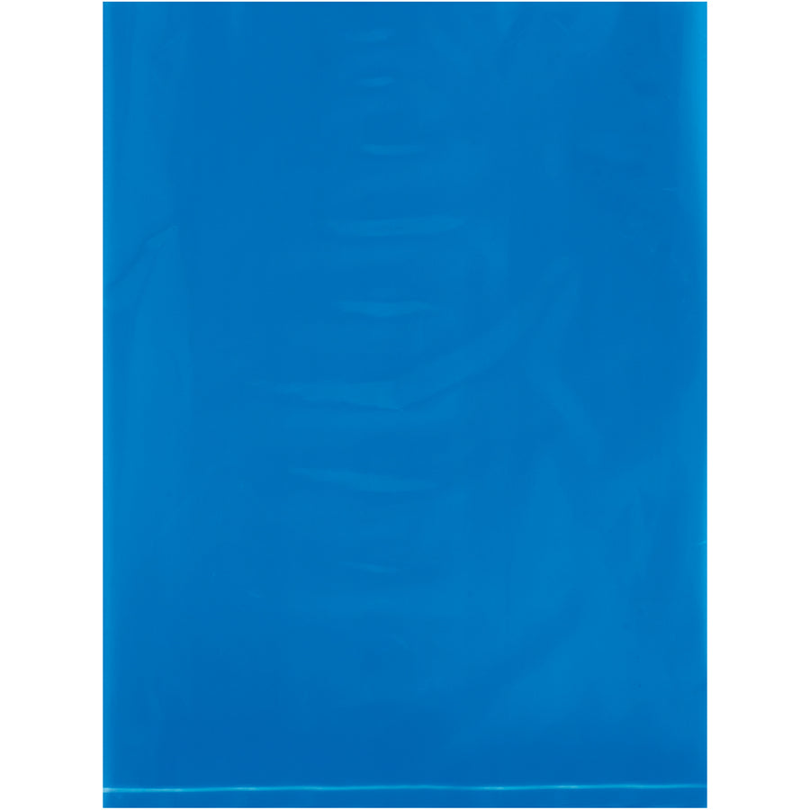 9x12" 2 Mil Blue Flat Poly Bags - 1000/Case Storage