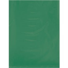 9 x 12" 2 Mil Green Flat Poly Bags - Light/Medium Duty, 100/Case