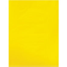 9 x 12" 2 Mil Yellow Flat Poly Bags - Light/Medium Duty, 100/Case
