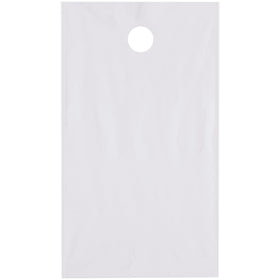 Transparent 9 x 14" doorknob poly bags in durable 1.5 mil polyethylene keep your marketing materials and samples visible and protected. Designed for easy hanging distribution of newspapers, flyers, and promotional samples–1,000 bags per case for reliable bulk supply.