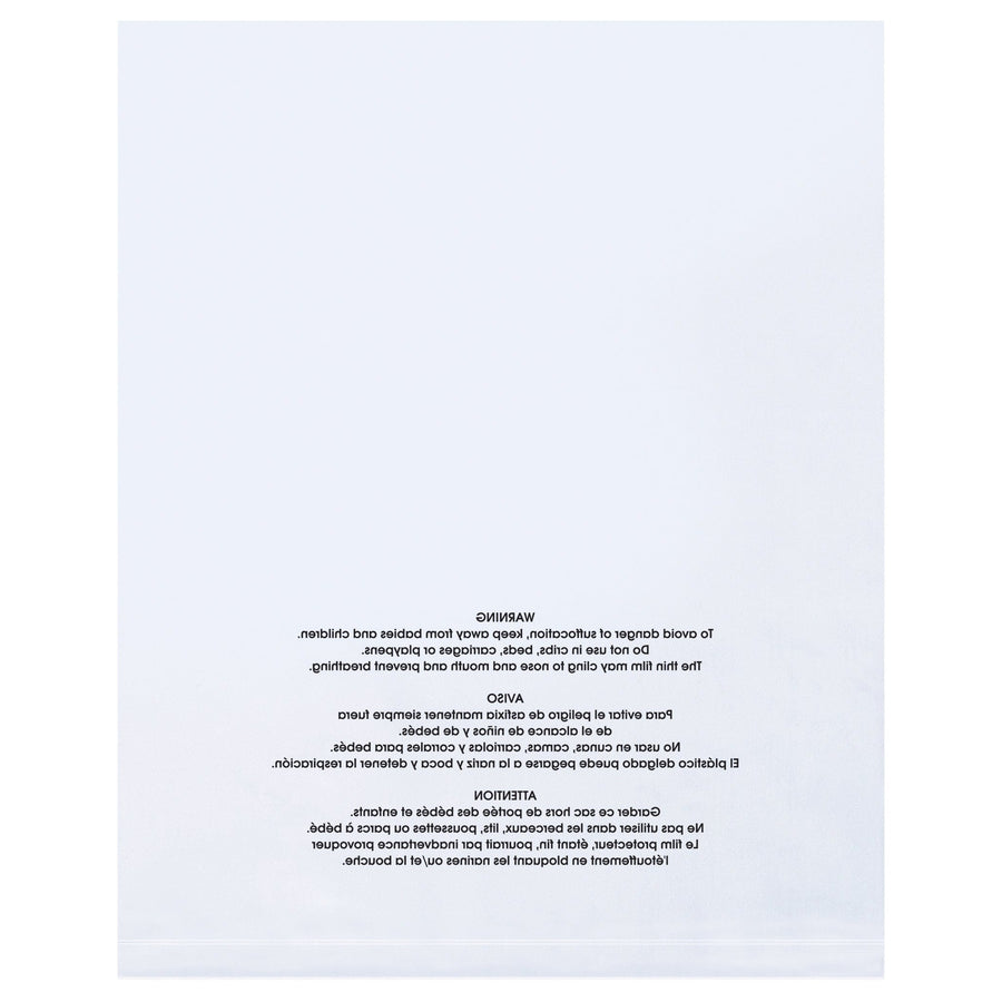 6x9 2 Mil Clear Suffocation Warning Poly Bags 1000/Case PBM06092 - alias listing