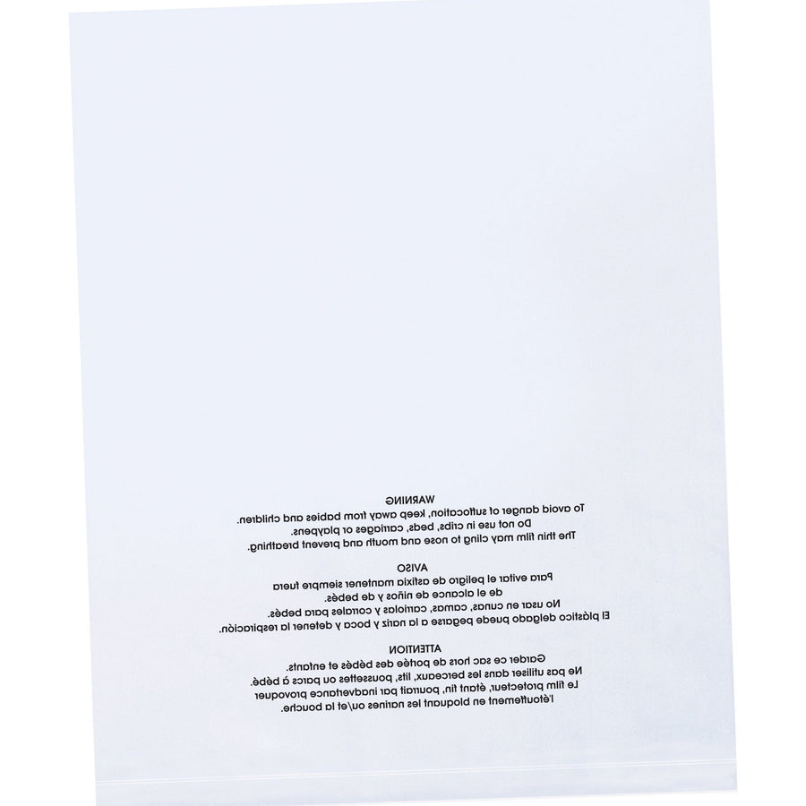 12x18 2 Mil Clear Suffocation Warning Poly Bags 1000/Case PBM12182 - alias listing