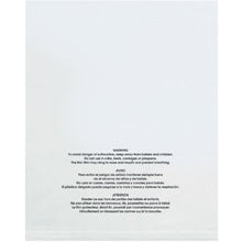 22 x 24" 2 Mil Flat Poly Bags with Suffocation Warning - 100/Case