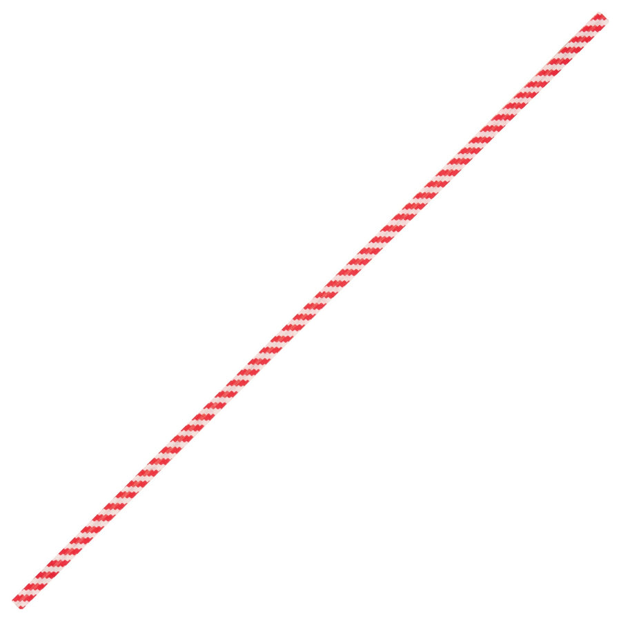 12 in Red/White Candy Stripe Paper Twist Ties 2000/Case PBT12CS