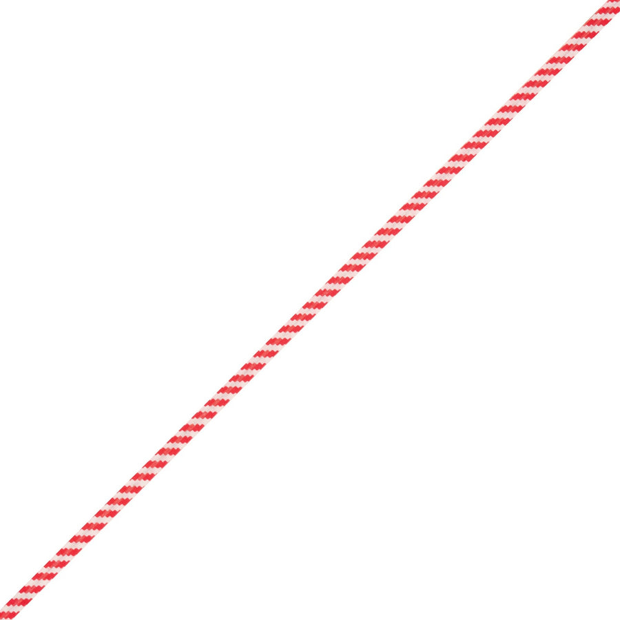 4 in Red & White Candy Stripe Paper Twist Ties 2000/Case PBT4CS