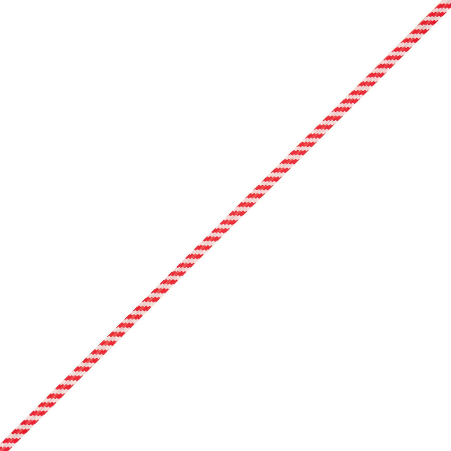 6 in Red & White Candy Stripe Paper Twist Ties 2000/Case PBT6CS
