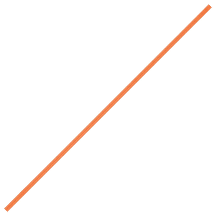 8 in Orange Paper Twist Ties Pre-Cut 2000/Case PBT8O