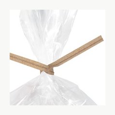 9 in Recycled Paper Twist Ties 2000/Case