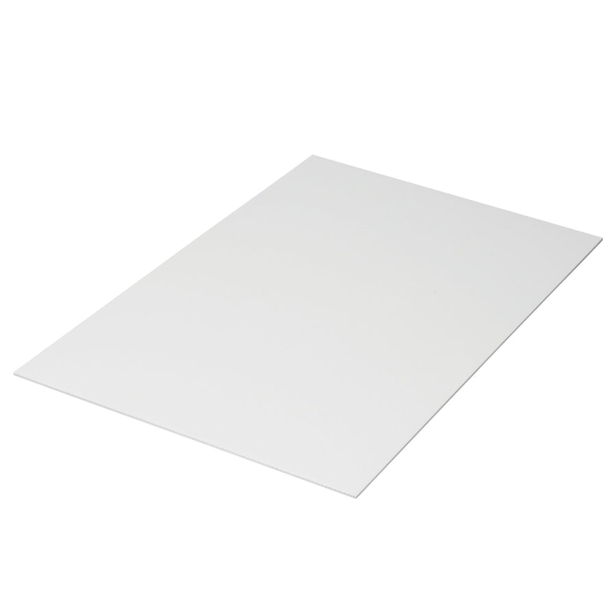 24x18 White Polypropylene Corrugated Sheets 10-Pack PCS2418W