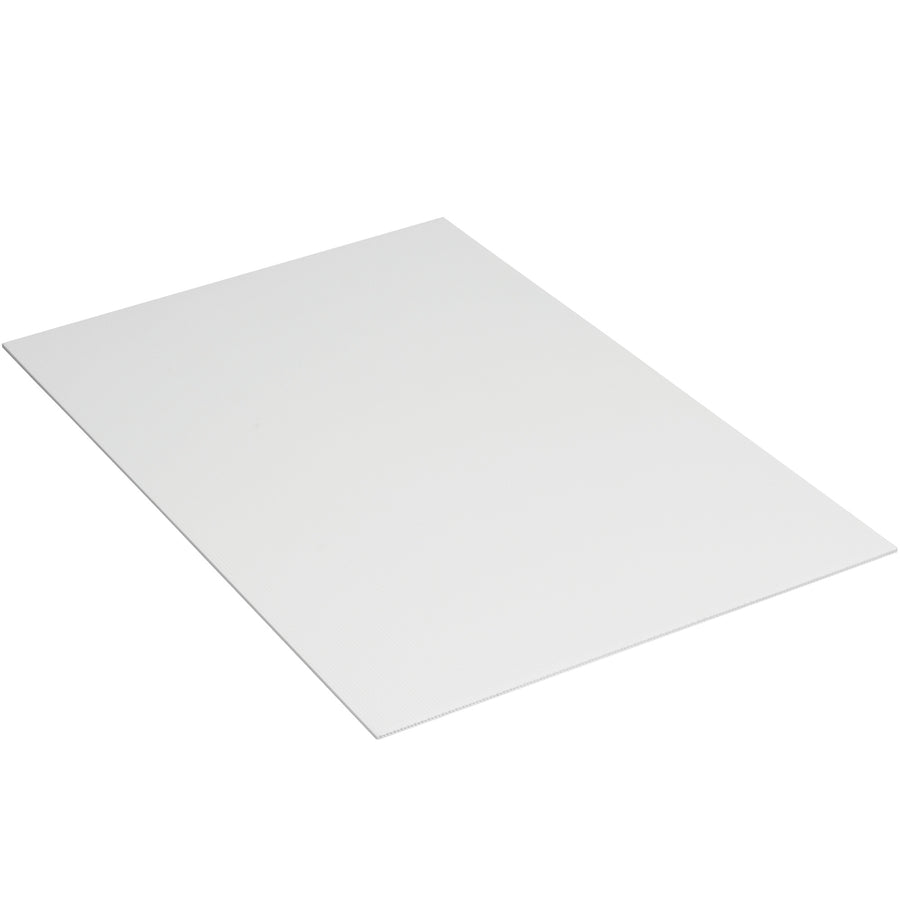 Industrial-grade 24x18 white corrugated plastic sheets engineered to protect high-value shipments from dust, moisture, and impact. Built from 3/16" thick polypropylene‚chemical-resistant, fully reusable, and designed for multi-cycle warehouse operations. Bundle of 10 pads maximizes cost efficiency per unit.