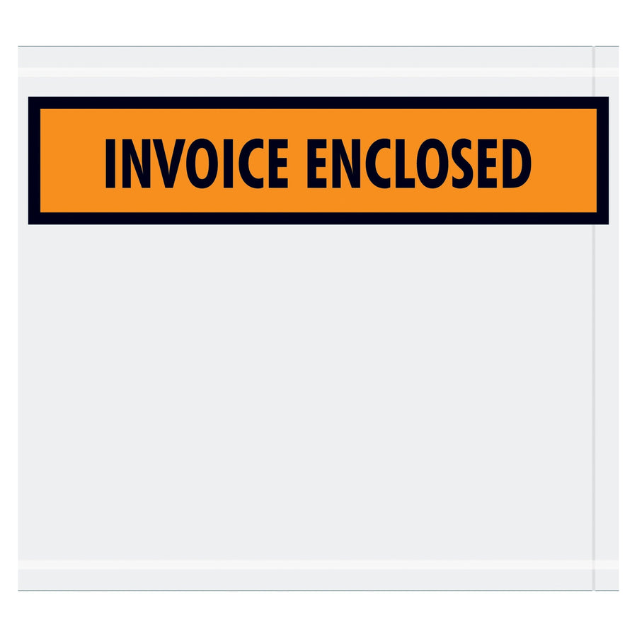 4.5x5.5 Orange Invoice Enclosed Packing List Envelopes 1000/Case PL13