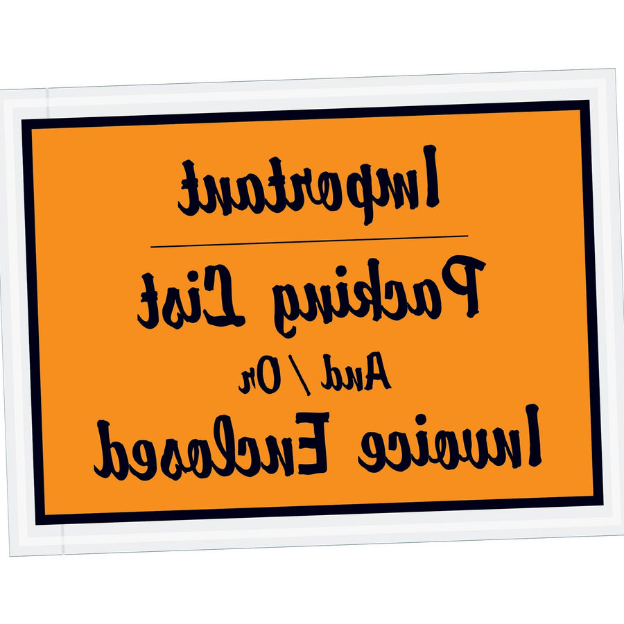 4.5x6 Orange Document Packing List Envelopes 1000/Case PL4
