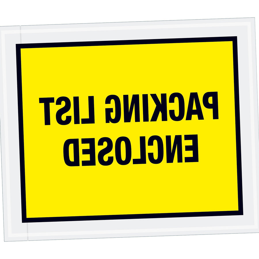 10x12 2 Mil Yellow Self-Adhesive Packing List Envelopes 500/Case PL433