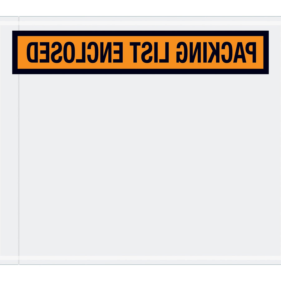10x12 2 Mil Orange Packing List Enclosed Envelopes 500/Case PL434
