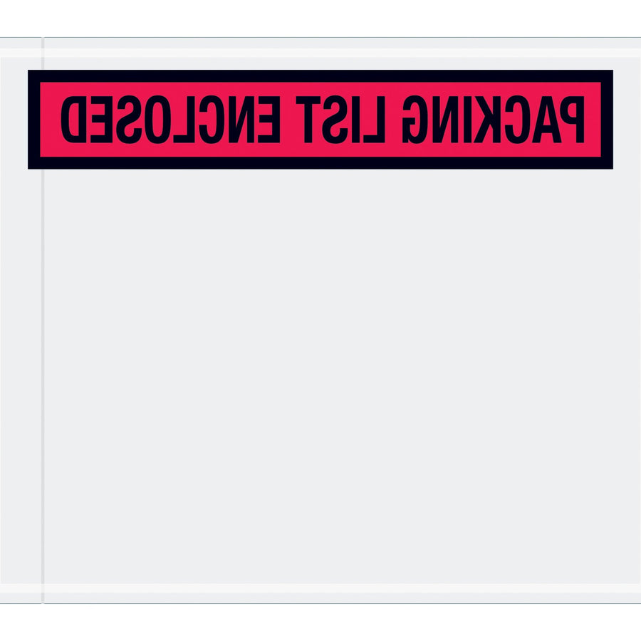 10x12 2 Mil Red Packing List Enclosed Envelopes PL435