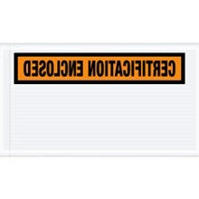 5.5x10 Orange Certification Enclosed Envelopes 1000/Case PL439