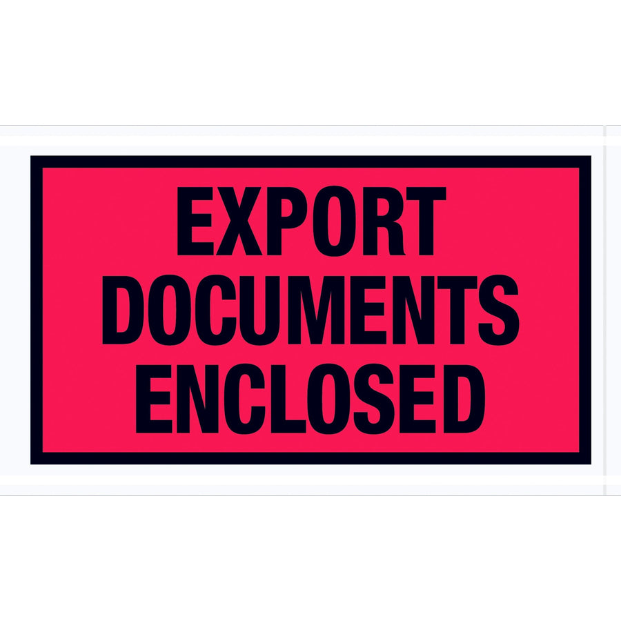 5.5x10 2 Mil Red Document Packing List Envelopes 1000/Case PL440