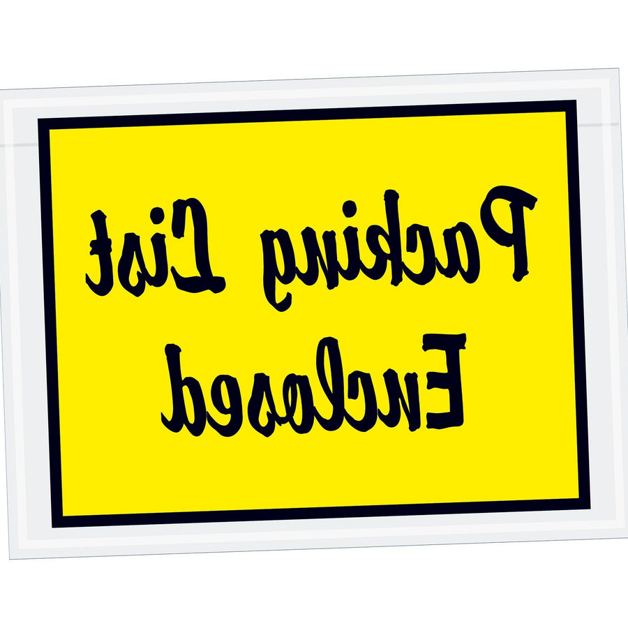 4.5x6 2 Mil Yellow Self-Adhesive Packing List Envelopes 1000/Case PL441