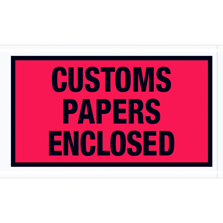 5.5x10 2 Mil Red Packing List Envelopes 1000/Case PL447