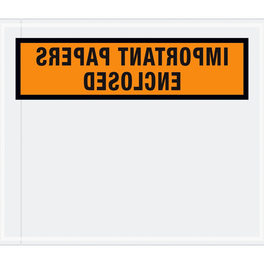 10x12 2 Mil Orange Packing List Envelopes 500/Case PL449