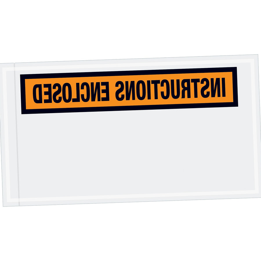 5.5x10 2 Mil Orange Packing List Envelopes 1000/Case PL450