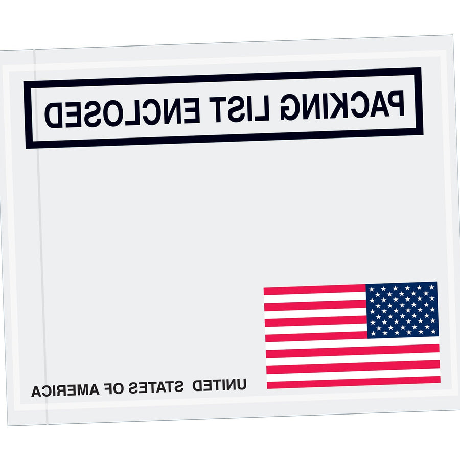 4.5x5.5 2 Mil Packing List Envelopes 1000/Case PL465