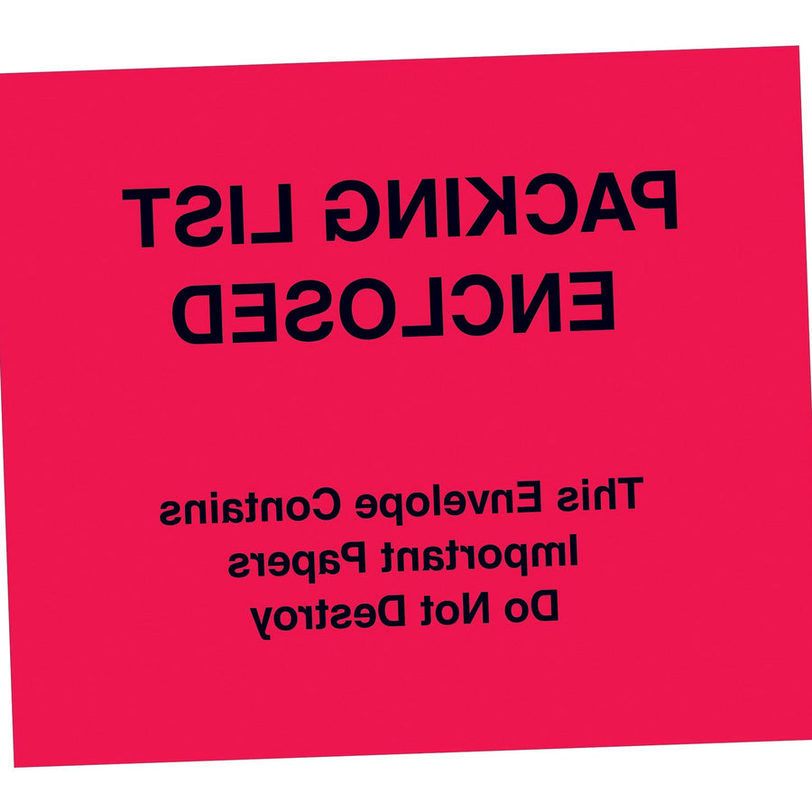7x6 Red Packing List Envelopes 1000/Case PL483